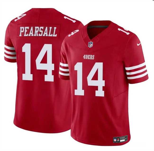 Youth San Francisco 49ers #14 Ricky Pearsall Red 2024 Draft F.U.S.E. Vapor Untouchable Limited Stitched Jersey Dzhi->youth nfl jersey->Youth Jersey